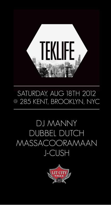 LIT CITY RAVE ► DJ MANNY [TEKLIFE] | ANCESTRAL CLUB MIX DJS debut: DUBBEL DUTCH & MASSACOORAMAAN | J-CUSH